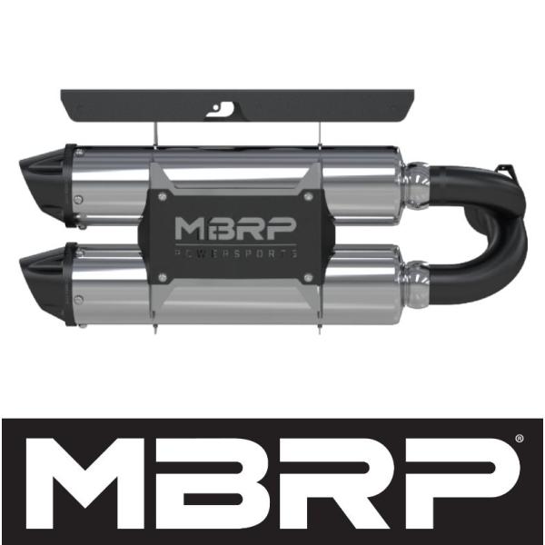 +BS MBRP ポラリス RZR XP 1000 2014年 エキゾースト マフラー T304ステ...