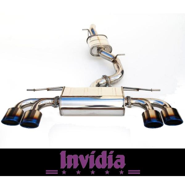 +BS INVIDIA VW ゴルフ-R MK7 5G 2.0L FSI 2014~2017年 デュ...