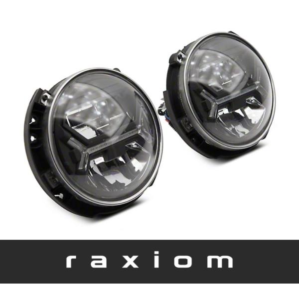 +BS Raxiom ジープ ラングラー JK USDM 2007-2018年 ヘッド ライト 左右...