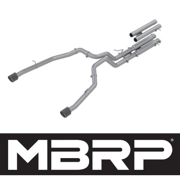 +BS MBRP ダッジ ラム RAM 1500 TRX 6.2L 2021~2024年 キャットバ...