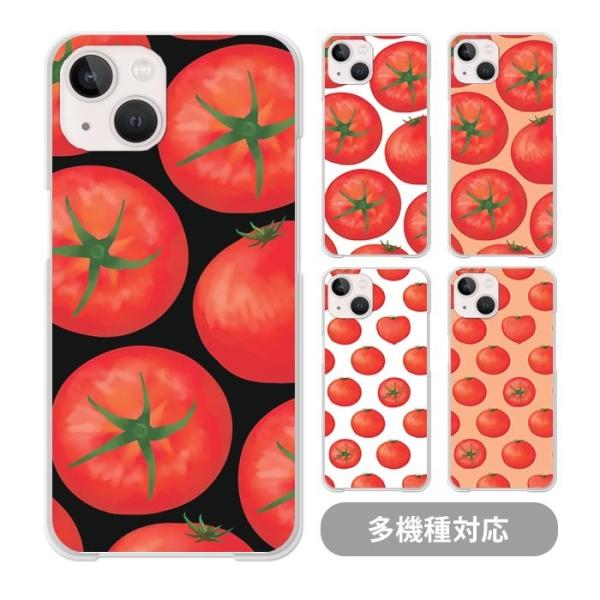 スマホケース クリアケース ハードケース 透明 トマト TOMATO 夏 野菜 iphone15 p...