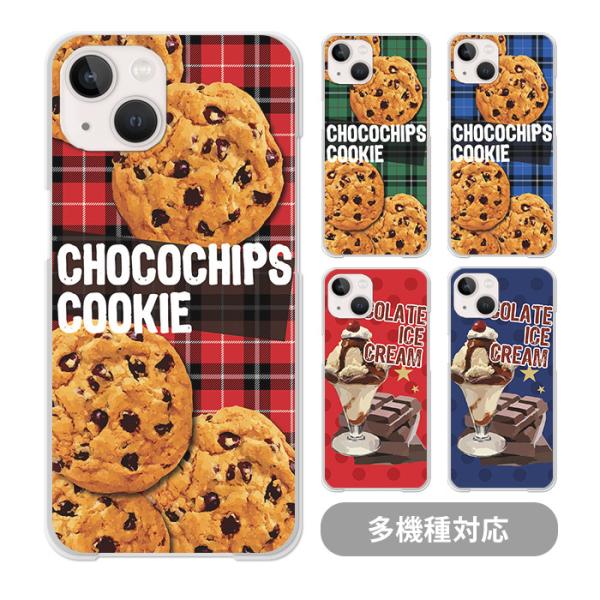 スマホケース クリアケース ハードケース 透明 チョコチップ クッキー チェック柄 iphone17...