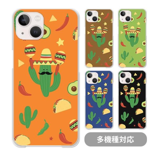 スマホケースクリアケース ハードケース 透明 メキシコ メキシカン タコス サボテン iphone1...