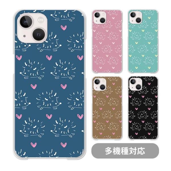 スマホケースクリアケース ハードケース 透明 ハリネズミ 針鼠 ガーリー ハート iphone17 ...