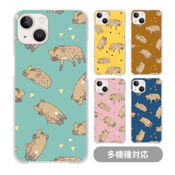 スマホケースクリアケース ハードケース 透明 ブチハイエナ ハイエナ 鬣犬 サバンナ iphone1...