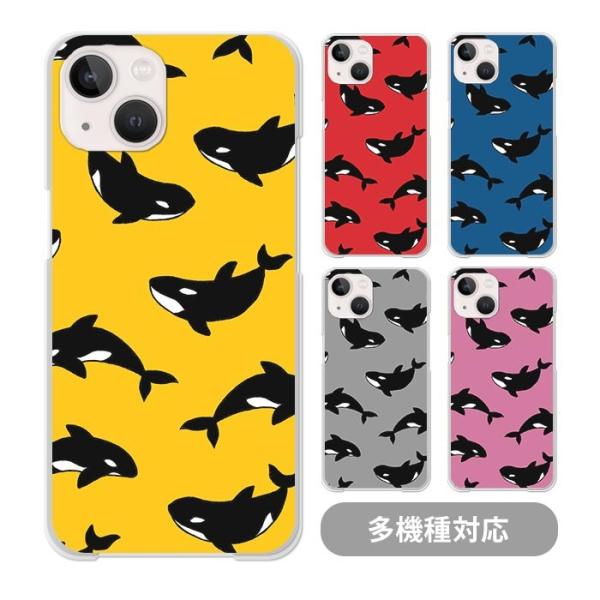 スマホケースクリアケースハードケース 透明 シャチ 海の生き物 鯱 iphone17 iphone1...