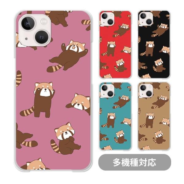 スマホケースクリアケースハードケース 透明 レッサーパンダ動物 アニマル びっくり iphone17...