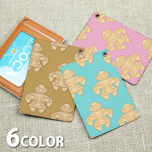 パスケース 定期入れ レディース  土偶 どぐう 縄文時代 土人形 カードケース ICカード かわい...