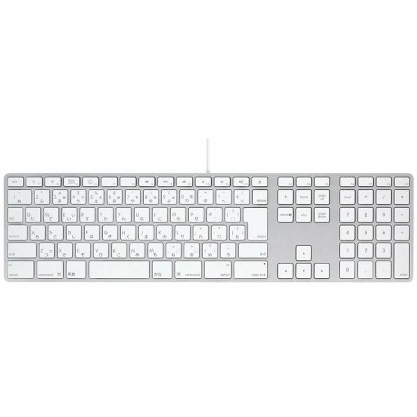 Apple Keyboard A1243-JIS MB110J/B USB接続 テンキー付き