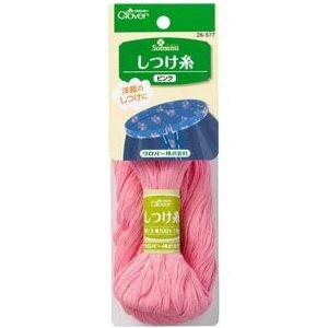 クロバー しつけ糸　ピンク クローバー　26-577