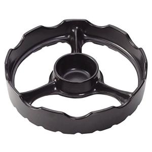 東彼セラミックス 過熱防止センサー対応補助五徳 焼き台 黒 TSG-001a(B)