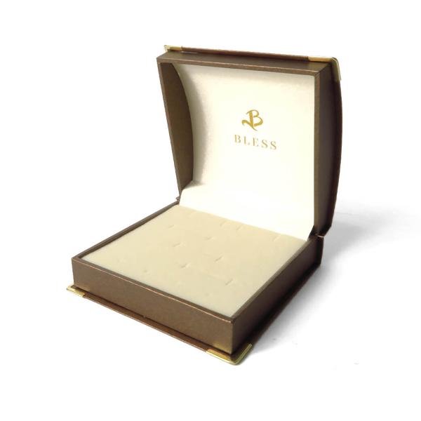 ブラウンネックレスBOX ネックレスボックス プレゼント ギフト ブラウン ジュエリーボックス アク...