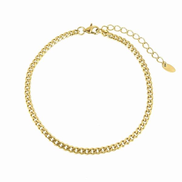 アンクレット(L) チェーン ステンレス 金属アレルギー ゴールド ジュエリー アクセサリー シンプ...