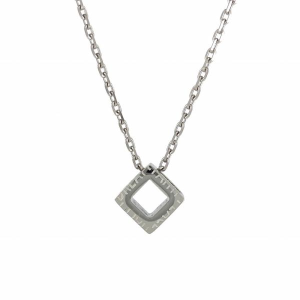 スクエアネックレス ステンレス 金属アレルギー シルバー  アクセサリー メンズ レディース ユニセ...