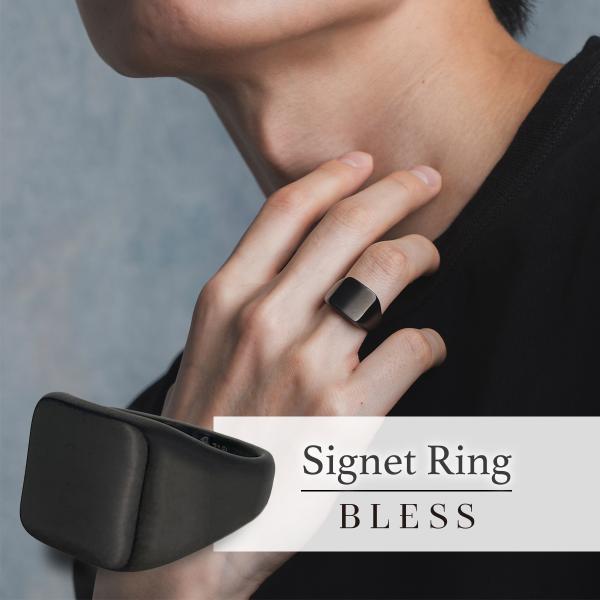 シグネットリング【ステンレス リング メンズ BLESS ブレス】