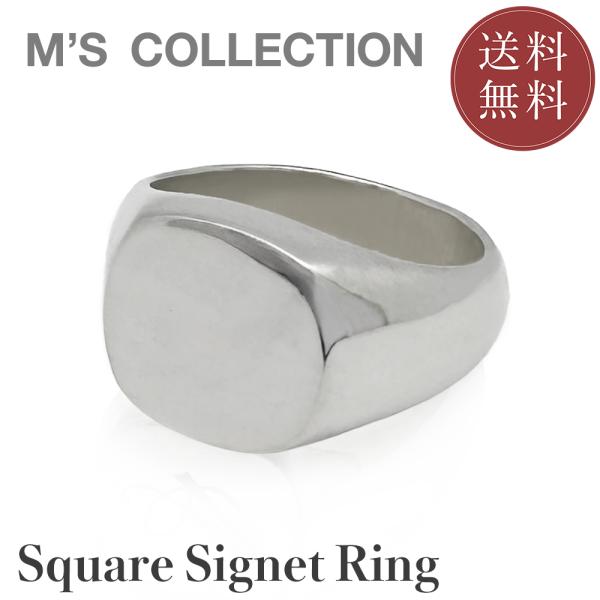 SQUARE SIGNET RING【公式エムズコレクション】【直営店】【M's Collectio...