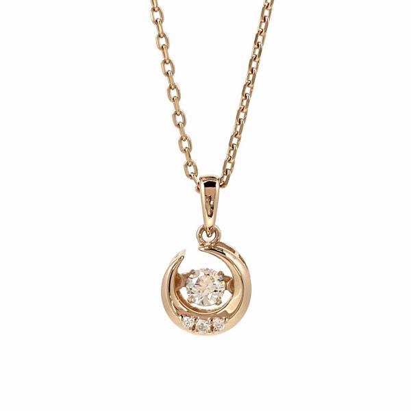 ネックレス ジルコニア レディース ステンレス 金属アレルギー ピンクゴールド アクセサリー プレゼ...