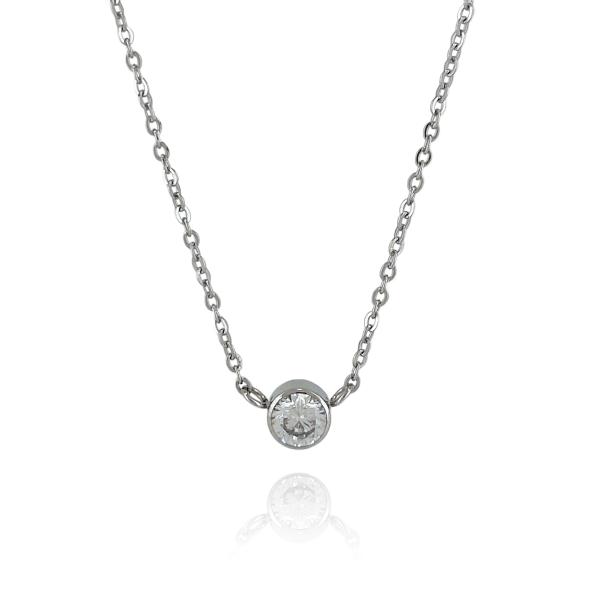 ストーンネックレス ステンレス/ネックレス/レディース/Petit Collection/プチコレク...