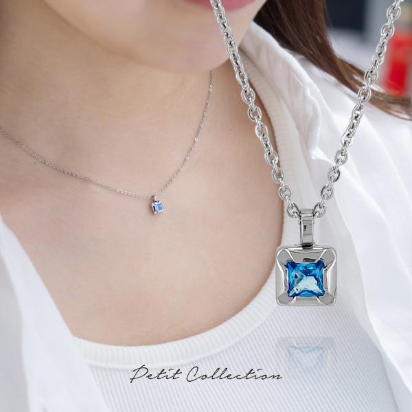 ストーンネックレス【ステンレス ネックレス レディース Petit Collection プチコレク...