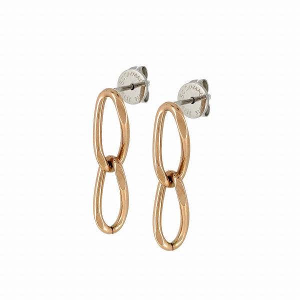 オーバルチェーンピアス(両耳用)【ステンレス ピアス レディース Petit Collection ...