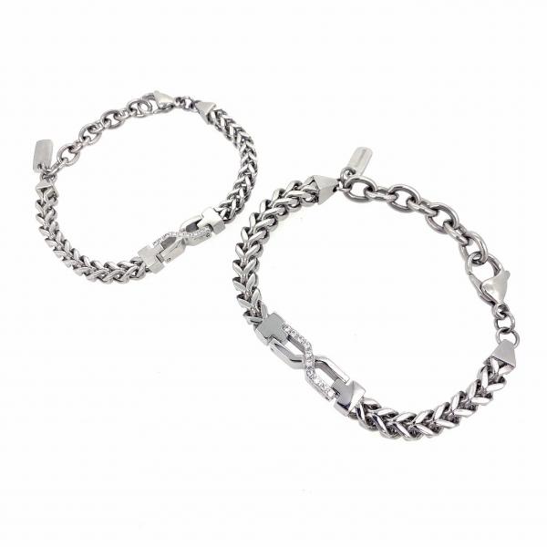 ブレスレット バングル メンズ レディース ペア ジュエリー アクセサリー ステンレス シルバー 金...