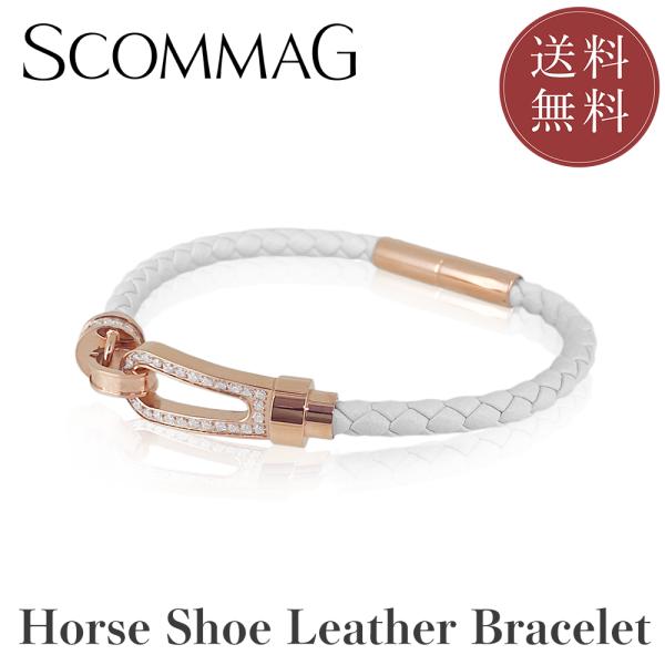 ホースシューレザーブレスレット(L) レディース メンズ ペア ジュエリー アクセサリー レザー ス...