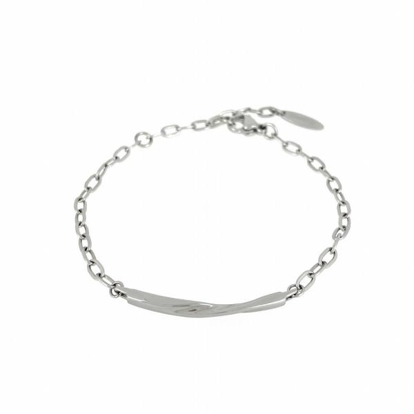 ツイストスマートブレスレット(S) ステンレス 金属アレルギー シルバー チェーン ジュエリー アク...