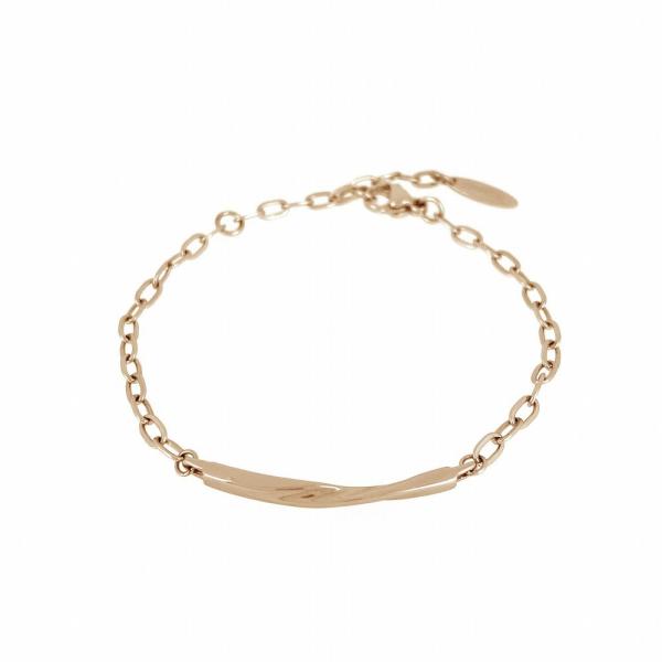 ツイストスマートブレスレット(S) ステンレス 金属アレルギー ピンクゴールド チェーン ジュエリー...