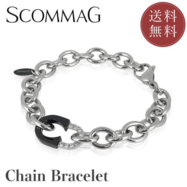 チェーンブレスレット(L)【ステンレス ブレスレット メンズ ペア SCOMMAG エスカマジー】送...