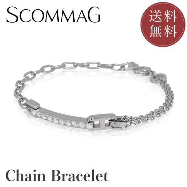 チェーンブレスレット(M)【ステンレス ブレスレット レディース メンズ SCOMMAG エスカマジ...