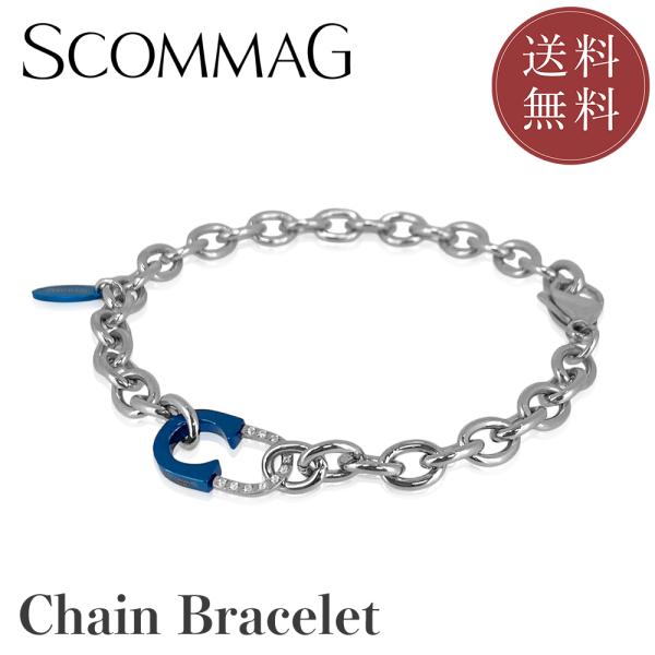 チェーンブレスレット(L)【ステンレス ブレスレット メンズ レディース SCOMMAG エスカマジ...