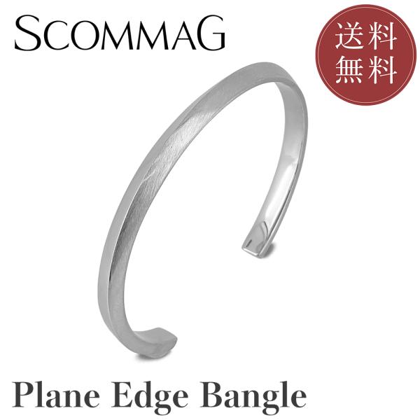 プレーンエッジ バングル(L)【ステンレス ブレスレット メンズ SCOMMAG エスカマジー】送料...