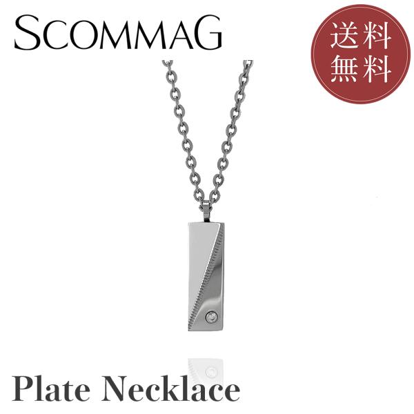 プレートネックレス【ステンレス/ネックレス/メンズ /レディース/SCOMMAG/エスカマジー】