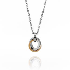 ネックレス ペンダント 3連リング ジルコニア アクセサリー