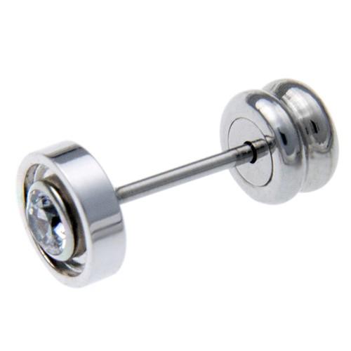 ストーンピアス(片耳用)【ステンレス ピアス メンズ レディース SCOMMAG エスカマジー】