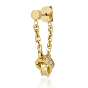 K18YG ダイヤモンド フープ ピアス 0.25CT 片耳 : KOMEHYO ONLINESTORE