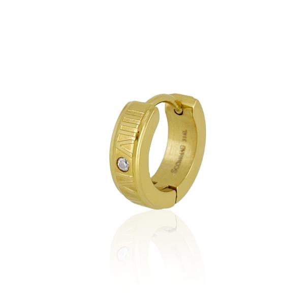 ナンバーフープピアス(片耳用)【ステンレス ピアス メンズ レディース SCOMMAG エスカマジー...