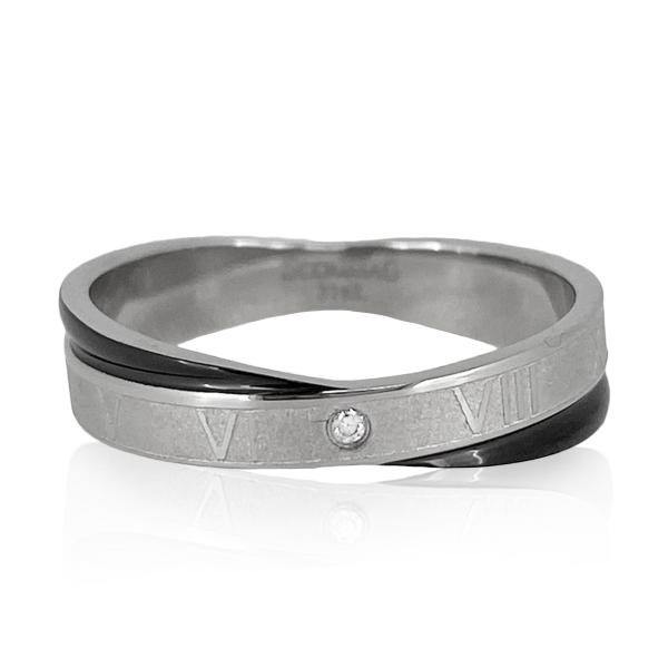 クロックナンバークロスリング【ステンレス リング メンズ ペア SCOMMAG エスカマジー】送料無...