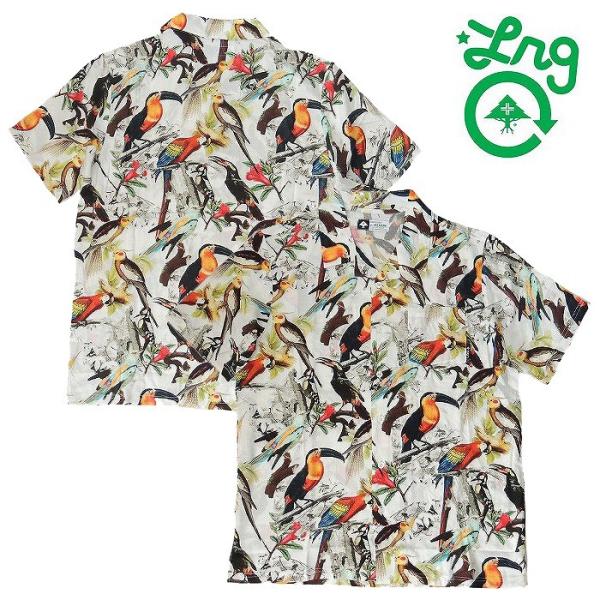 20%OFF LRG エルアールジー 総柄半袖シャツ バード アロハ FLOCK SS WOVEN