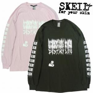 SKEIL スケイル Tシャツ 長袖 プリント DESTINY MADNESS L/S TEE｜bless-web