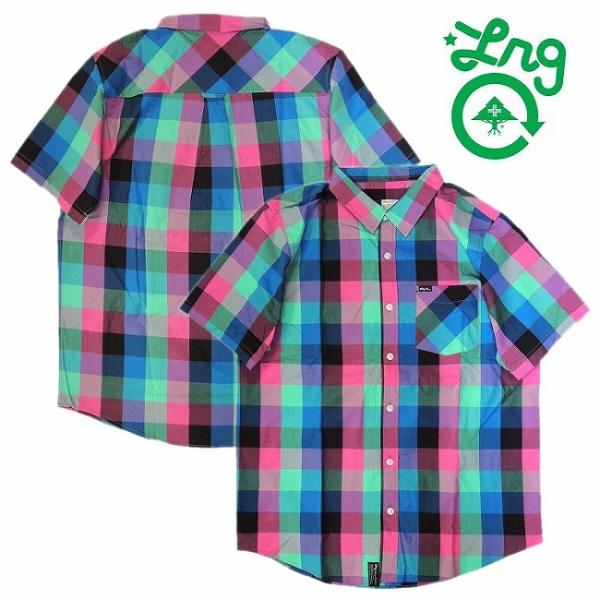 20％OFF LRG エルアールジー 半袖シャツ チェック マルチカラー LIFTED CALM W...