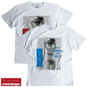 再入荷 montage モンタージュ 川崎あや Tシャツ グラビア montage x aya kawasaki collaboration T-shirts BACK STYLE ANERCHY TEE｜bless-web