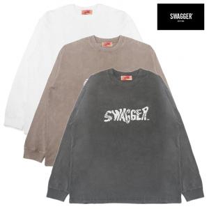 SWAGGER スワッガー 長袖Tシャツ ロンTEE プリント PSYCHEDELIC LOGO LT-SHIRT｜bless-web