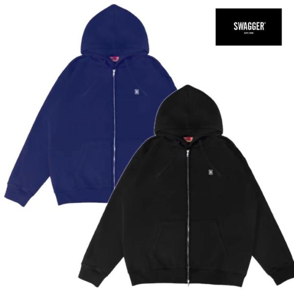 SWAGGER スワッガー ジップアップフーディー パーカー フード Box Logo Zip Up...