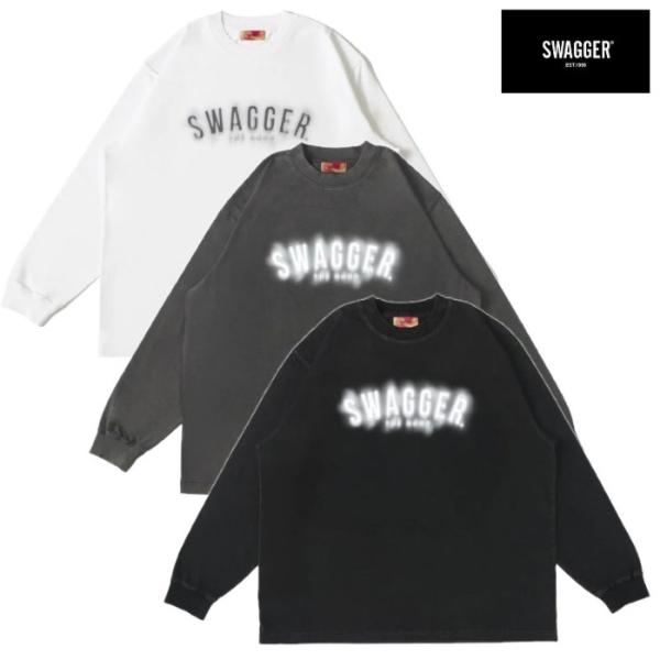 SWAGGER スワッガー 長袖Tシャツ ロンTEE プリント Melt Logo LS Tee