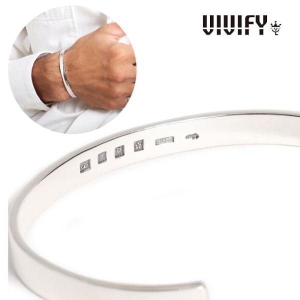 VIVIFY ビビファイ バングル シルバー Back Hallmarks Bangle/Plain...