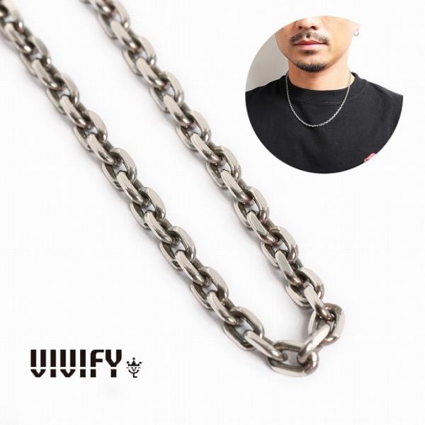 VIVIFY ビビファイ ネックレス シルバー アズキチェーン Chain 3.4 x 50cm/4...