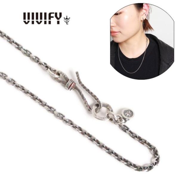 VIVIFY ビビファイ ネックレス シルバー アズキチェーン Hallmarks Clasp Ch...