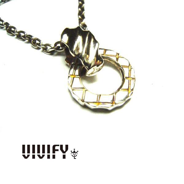 VIVIFY ビビファイ ネックレス シルバー Gold Plate Line Circular F...