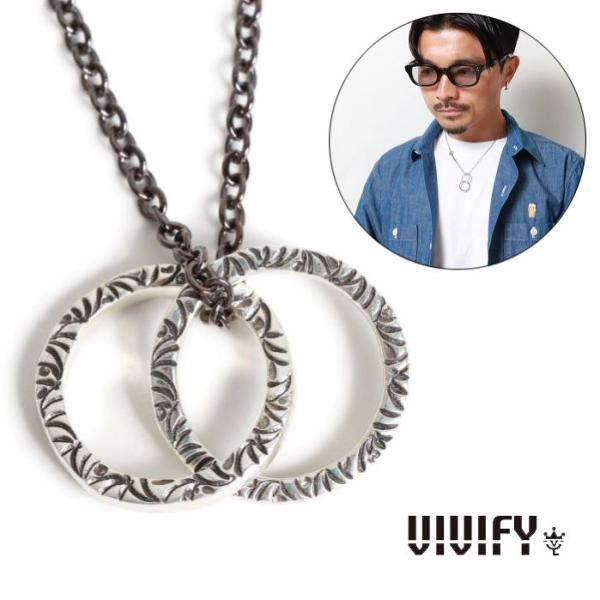 VIVIFY ビビファイ ネックレス シルバー ツインリンクトップ Side Arabesque T...